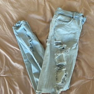 Ripped American eagle jeans